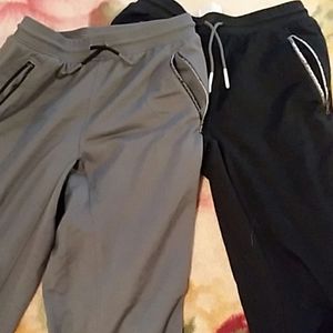 2 pair ylg under armour boys athletic pants